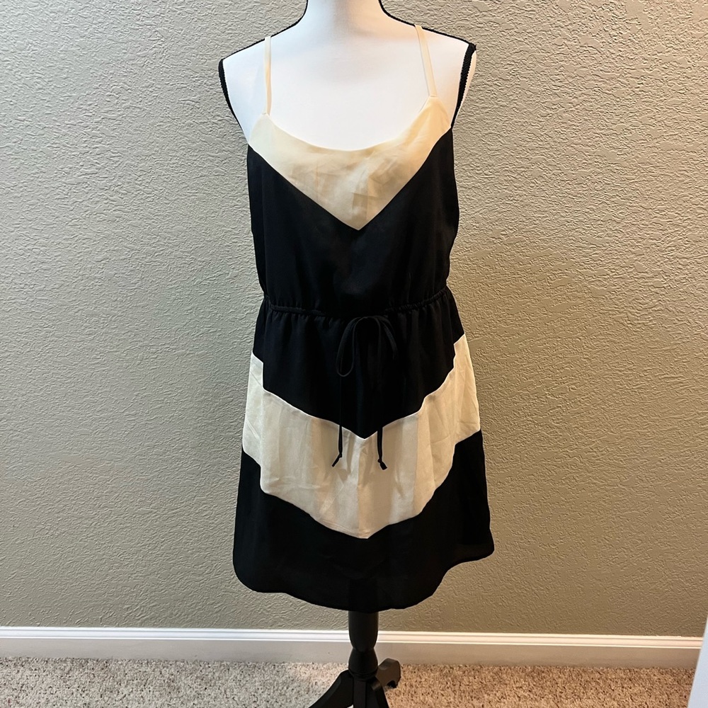Black and Cream BeBop summer casual dress